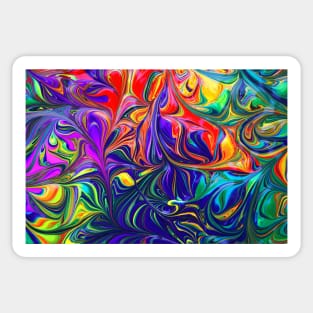 Abstract Liquid Texture Sticker